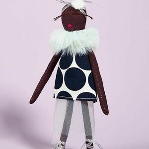 NWT Anthropologie Kimberly Becker Dolls For Change Christmas Tree Ornament